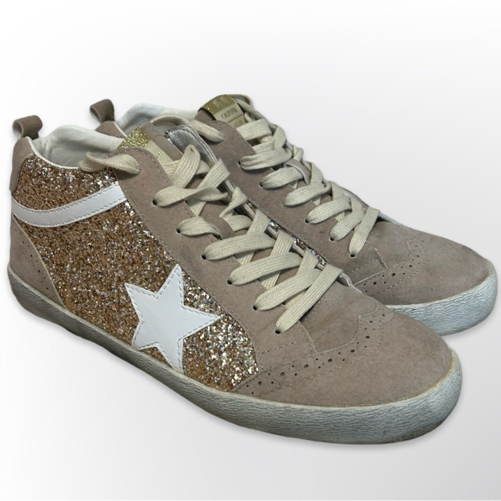 Mi.iM Women's Glitter High-Top Sneakers